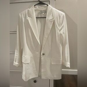 Wayf Off-White Tailored Blazer